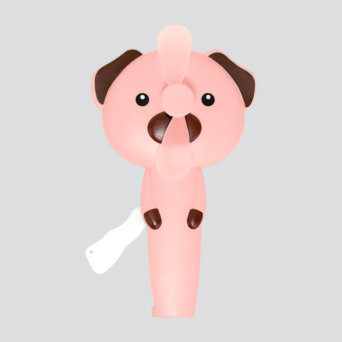 Ventilador Portátil de Mano, Perrito Rosa