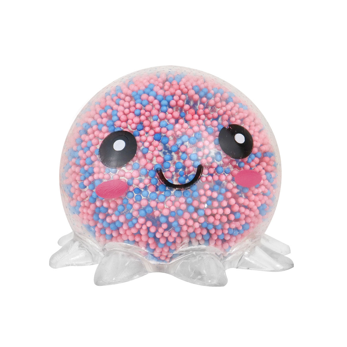 Squishy Pulpo con Luz, Color Azul con Rosa