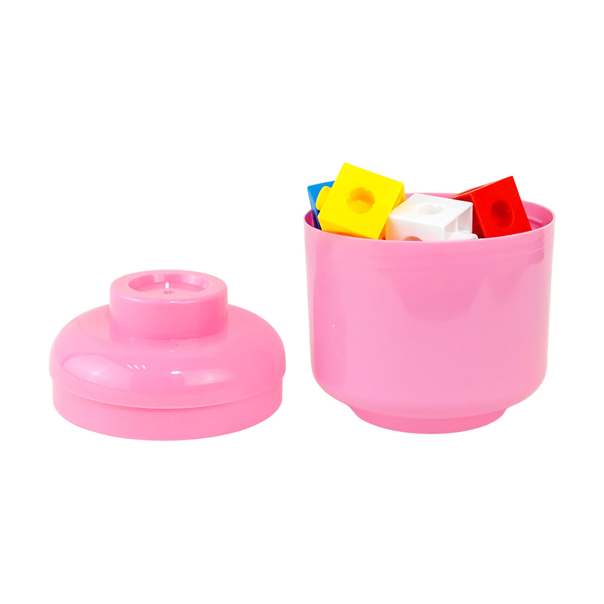 Set de Bloques para Niños en Estuche, Color Rosa, 14 pzas