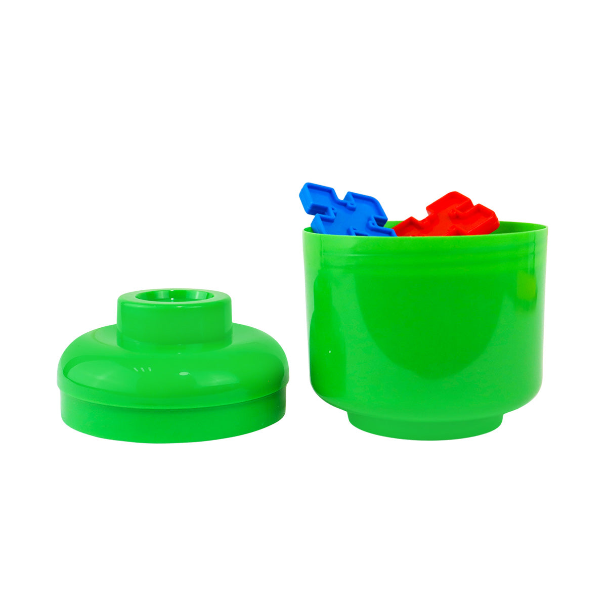 Set de Bloques para Niños en Estuche, Color Verde, 18 pzas