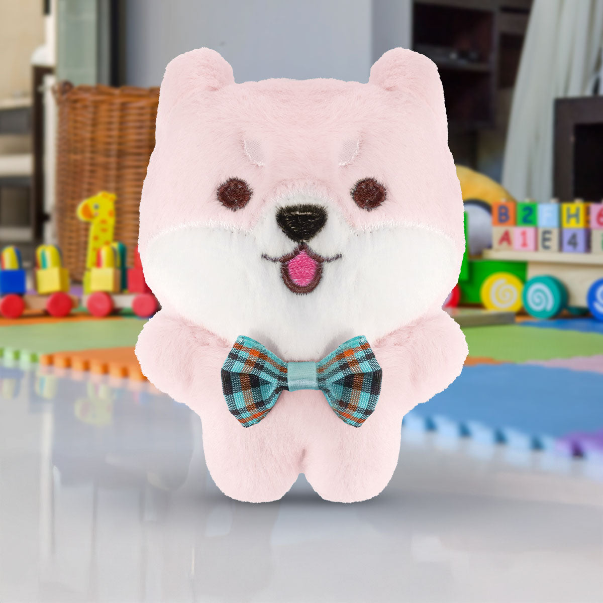 Peluche Husky, Color Rosa