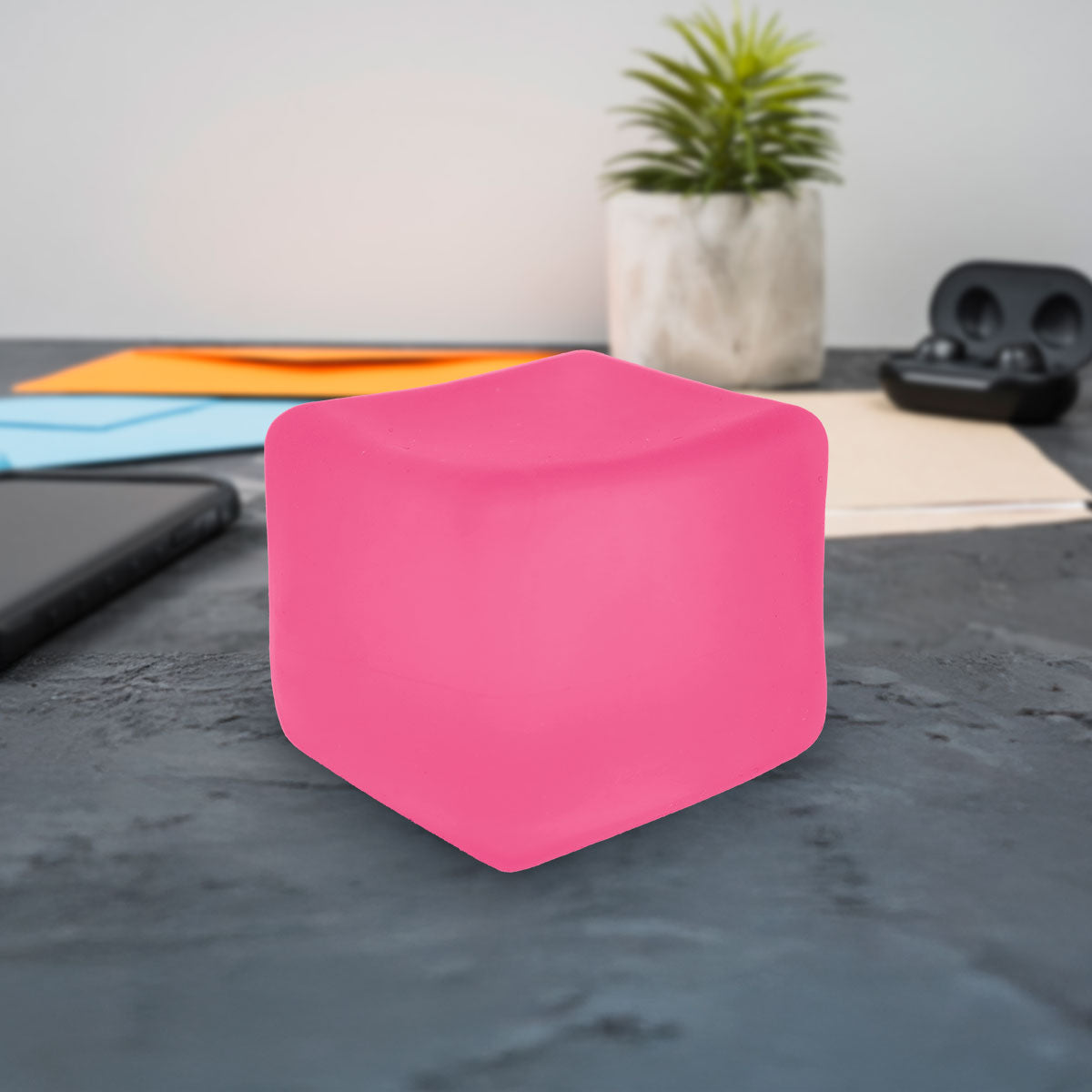 Squishy Cubo, Color Rosa