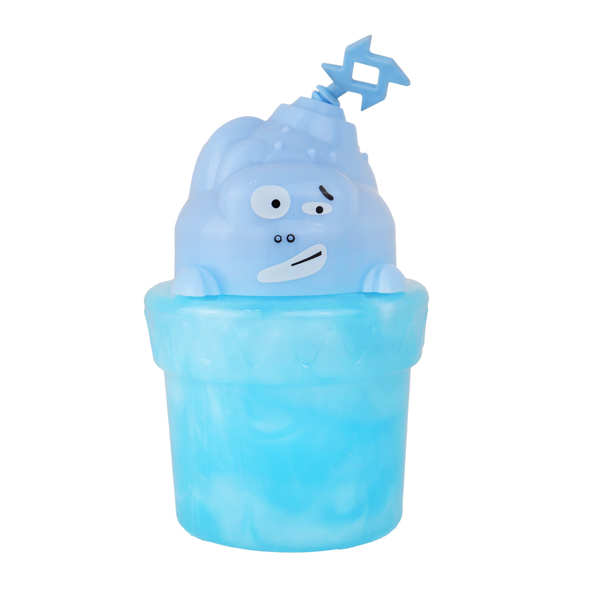 Slime Cristalino Envase Divertido, Color Azul