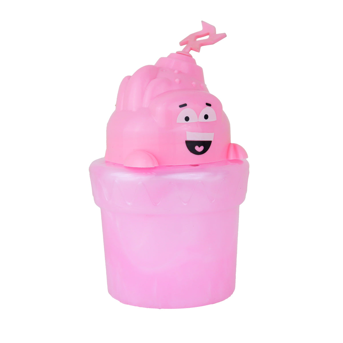 Slime Cristalino Envase Divertido, Color Rosa