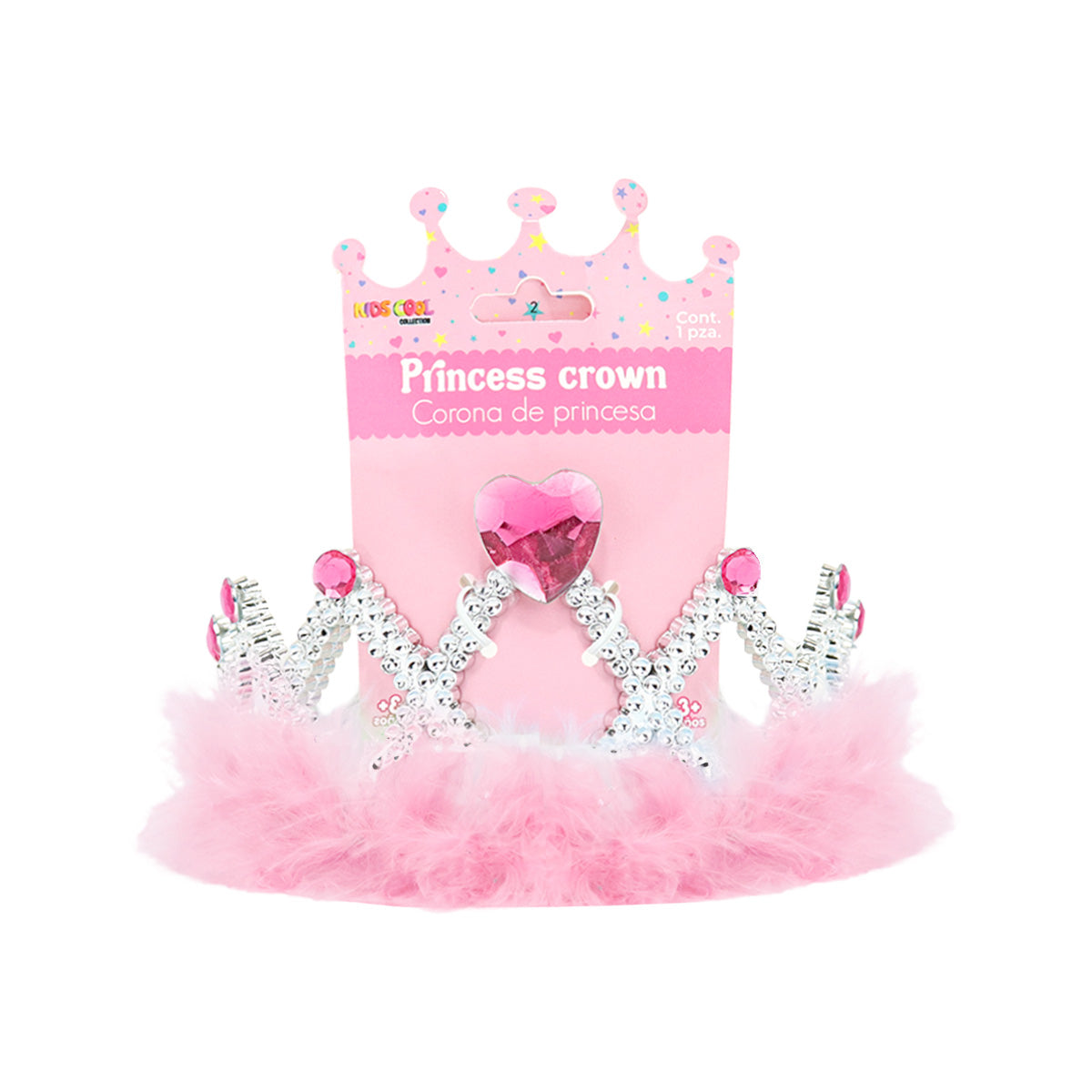 Juguete Corona de Princesa con Detalles Color Rosa