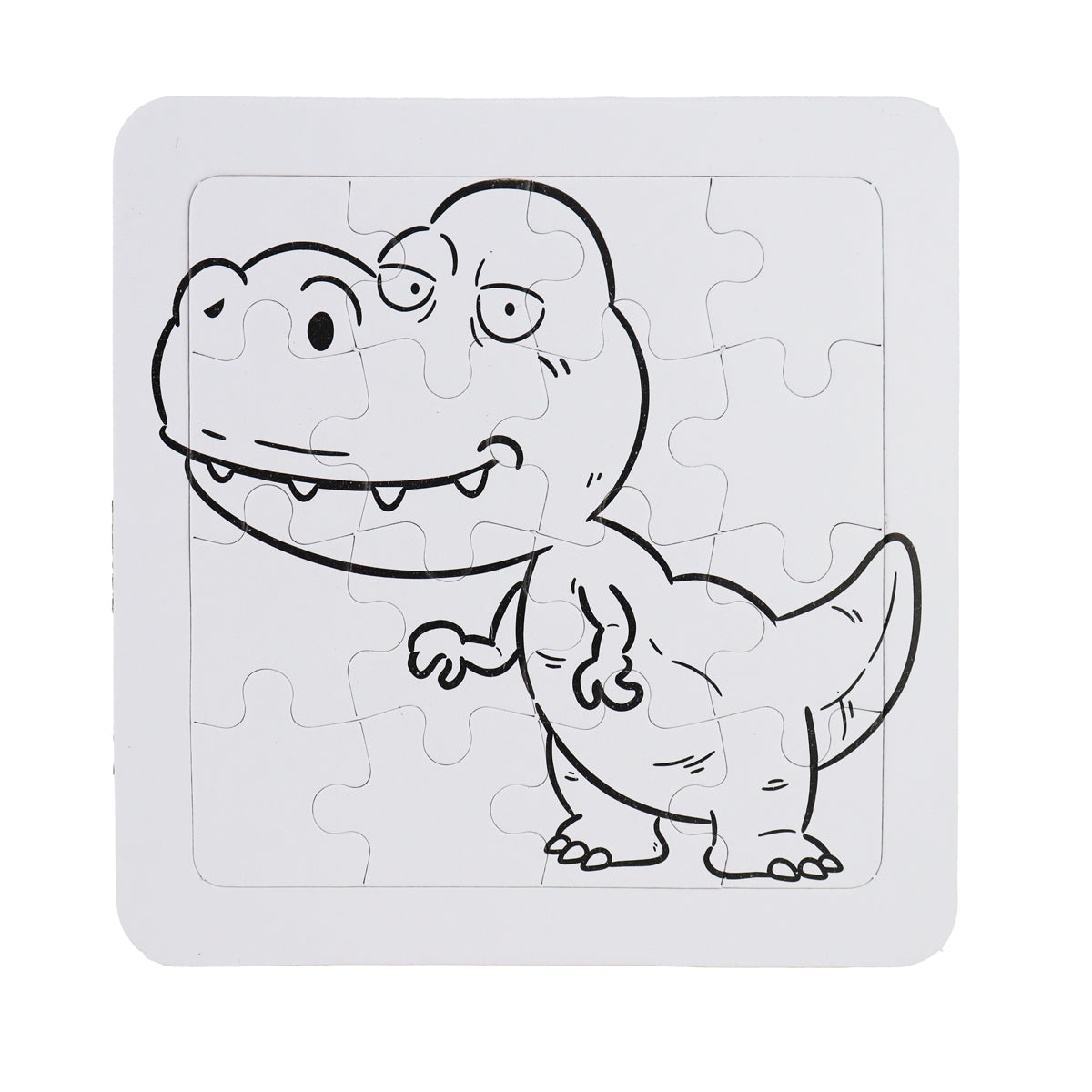 Rompecabezas de Dinosaurios para Colorear, 8 pzas