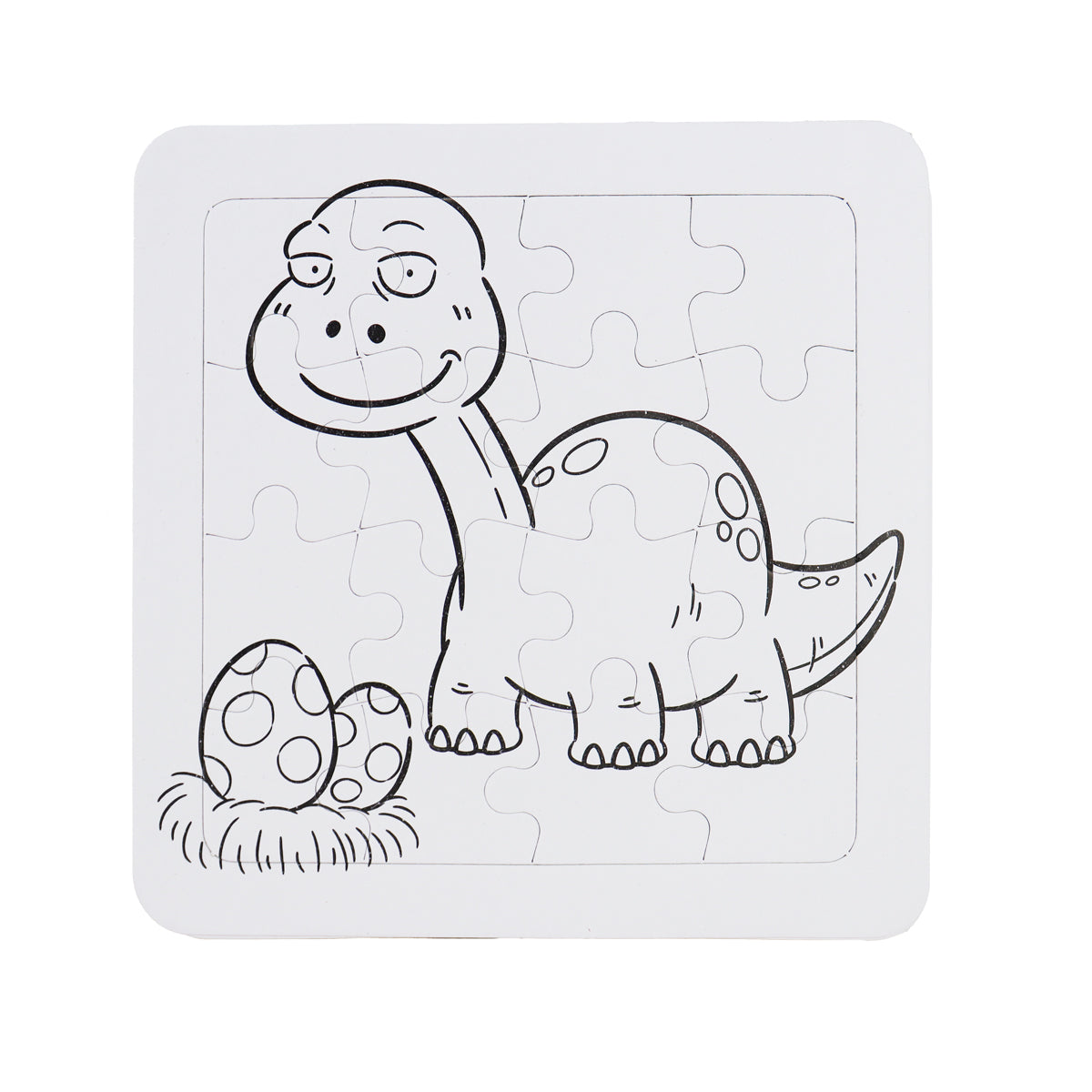 Rompecabezas de Dinosaurios para Colorear, 8 pzas