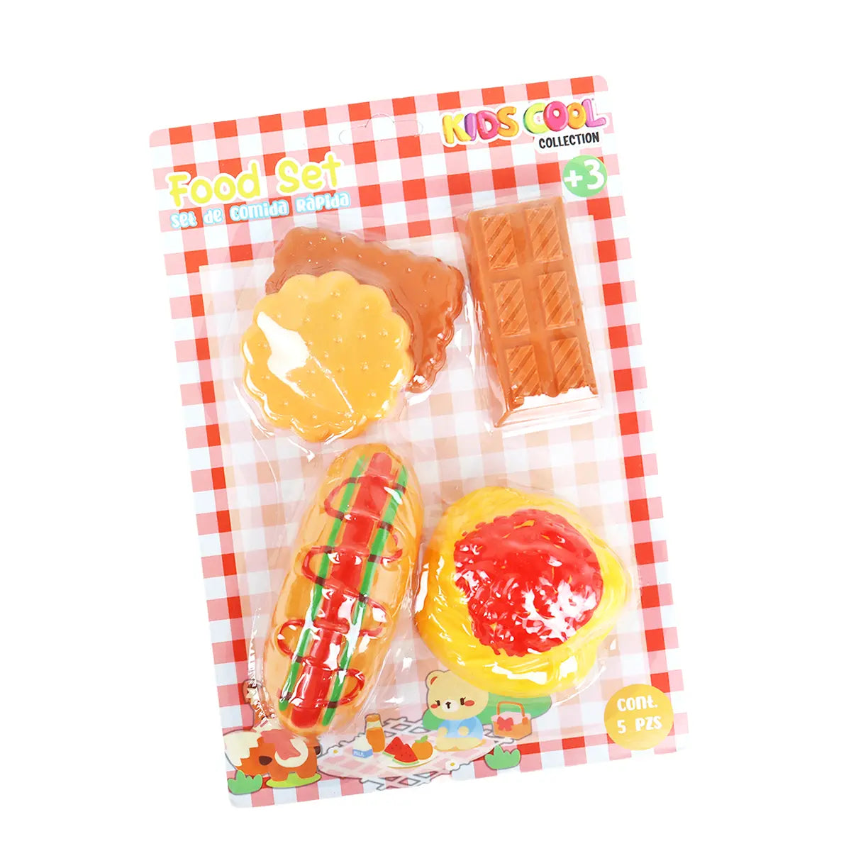 Set de Comida Mini de Juguete, 5 pzas