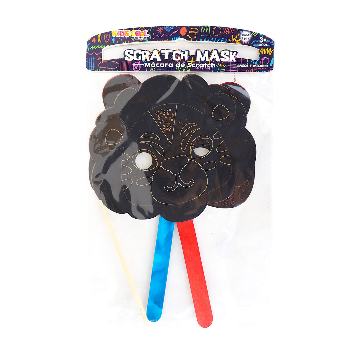 Máscara Scratch, 3 pzas