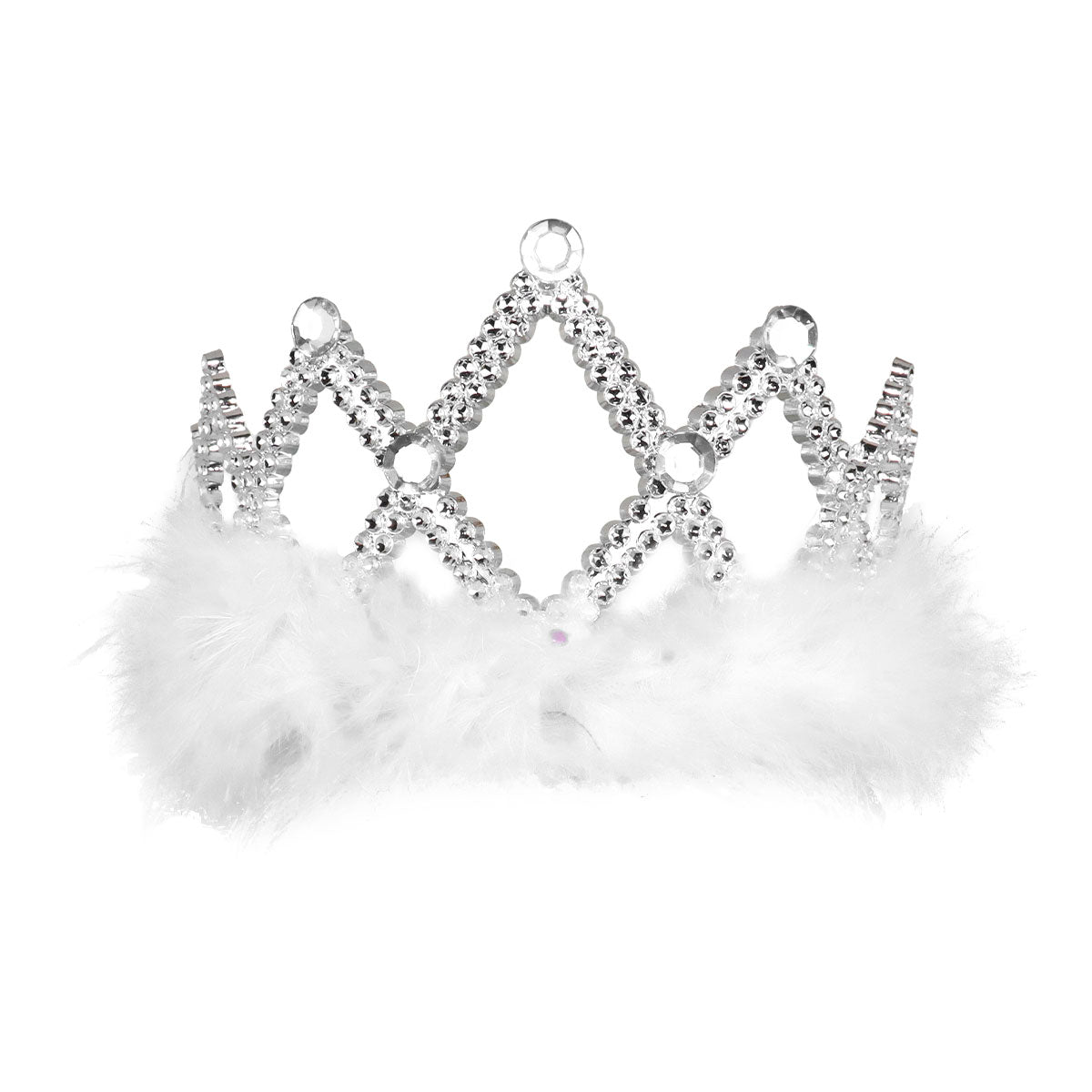 Corona de Princesa con Detalles Blancos