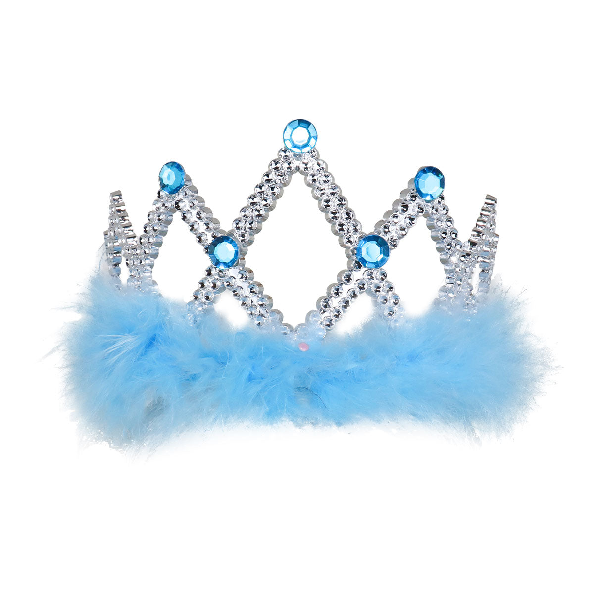 Corona de Princesa con Detalles Azules