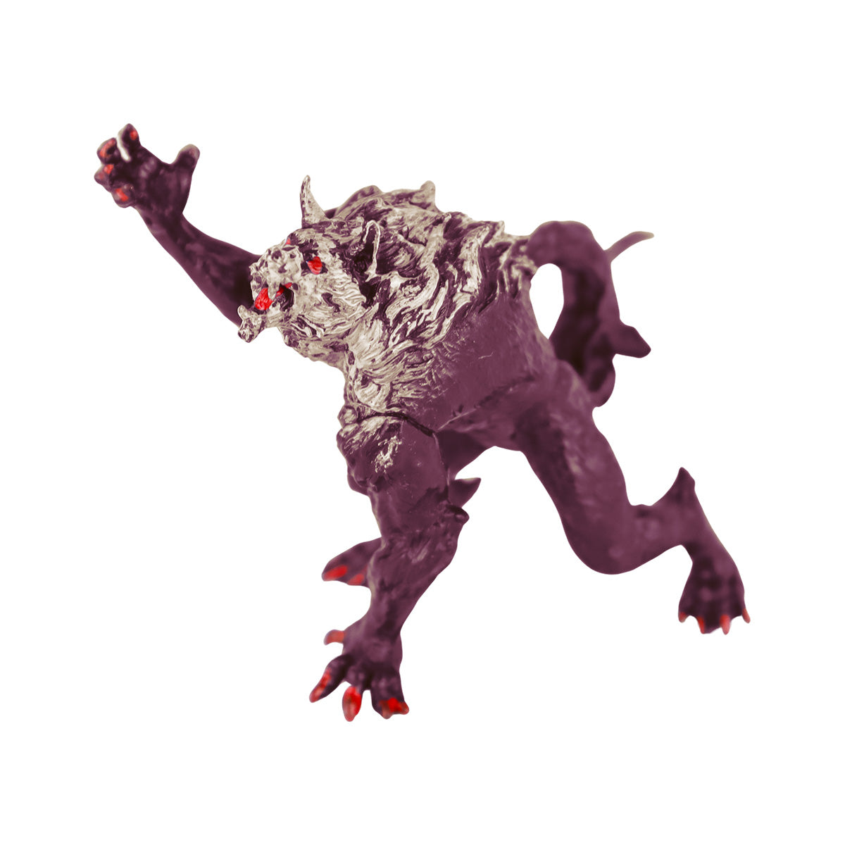 Monstruo Felino Coleccionable, Lobo, Color Vino