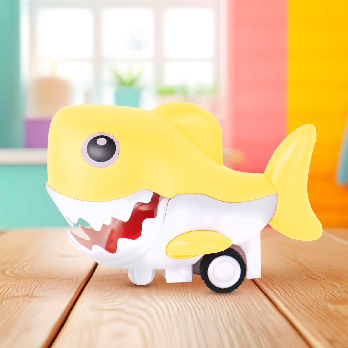Juguete Tiburón con Cuerda, Color Amarillo