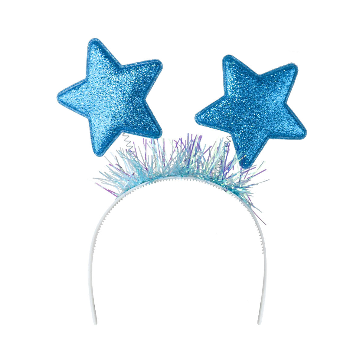 Diadema con Antenitas de Estrella, Color Azul