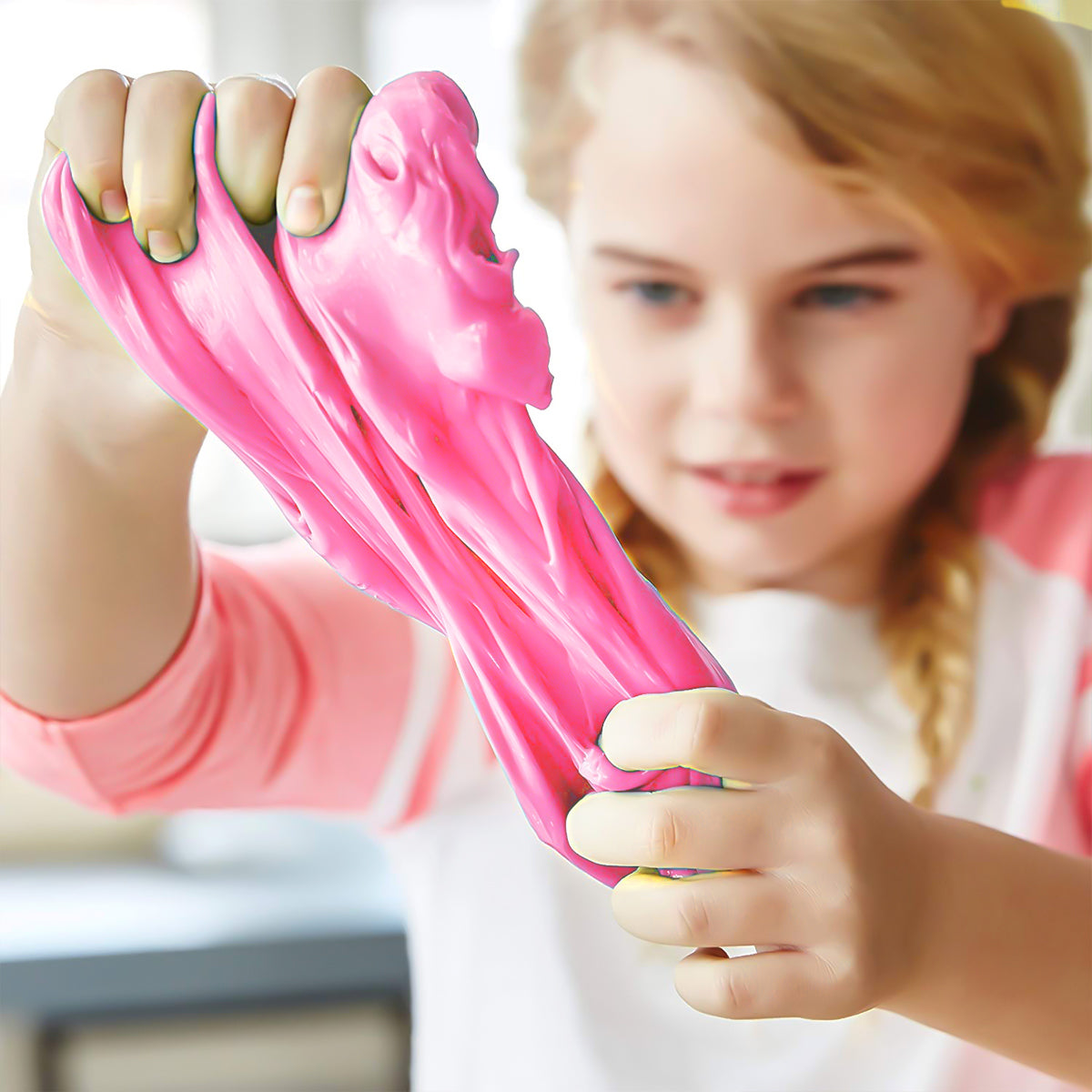 Slime, Aroma Frutal, Color Rosa