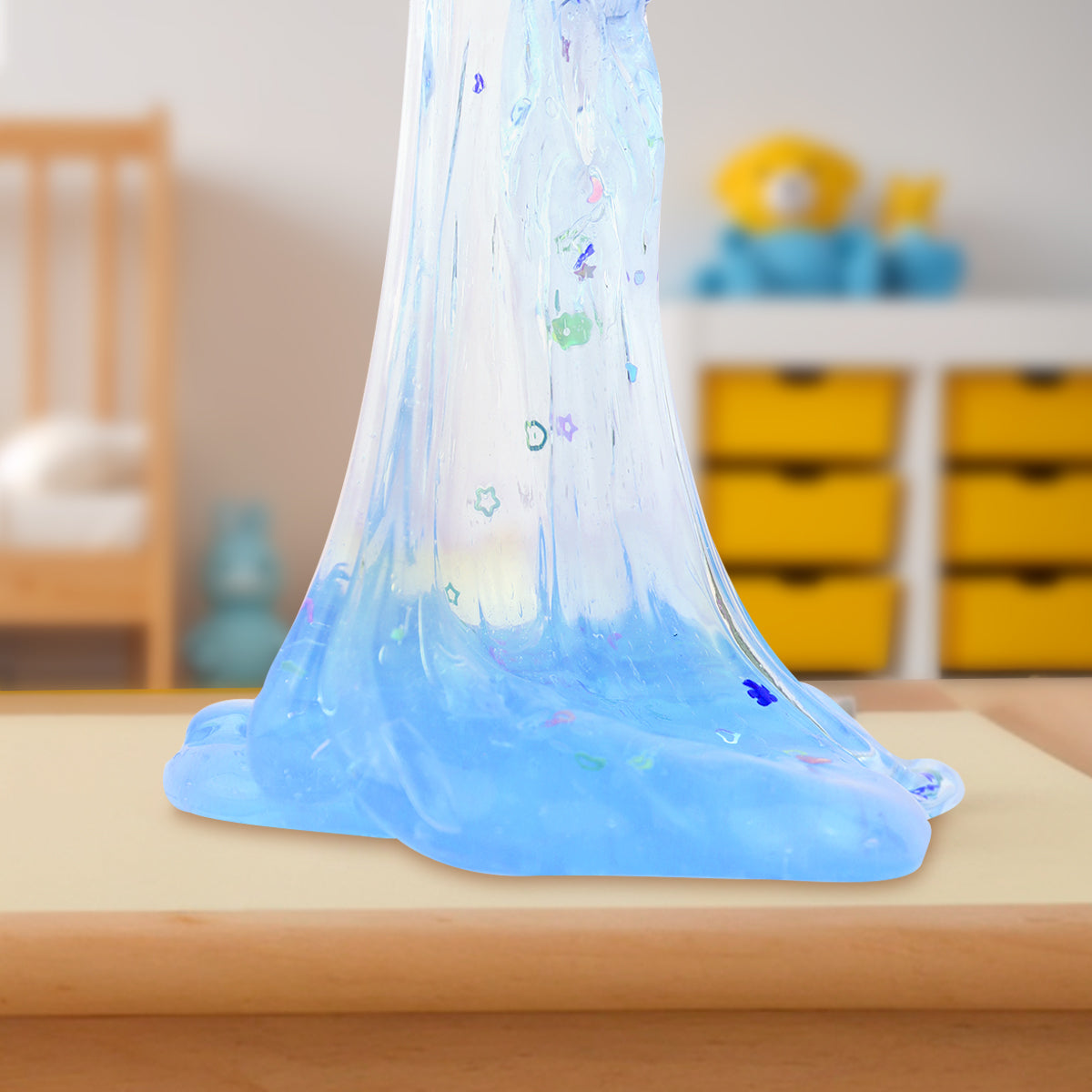 Slime Cristalino, Color Azul