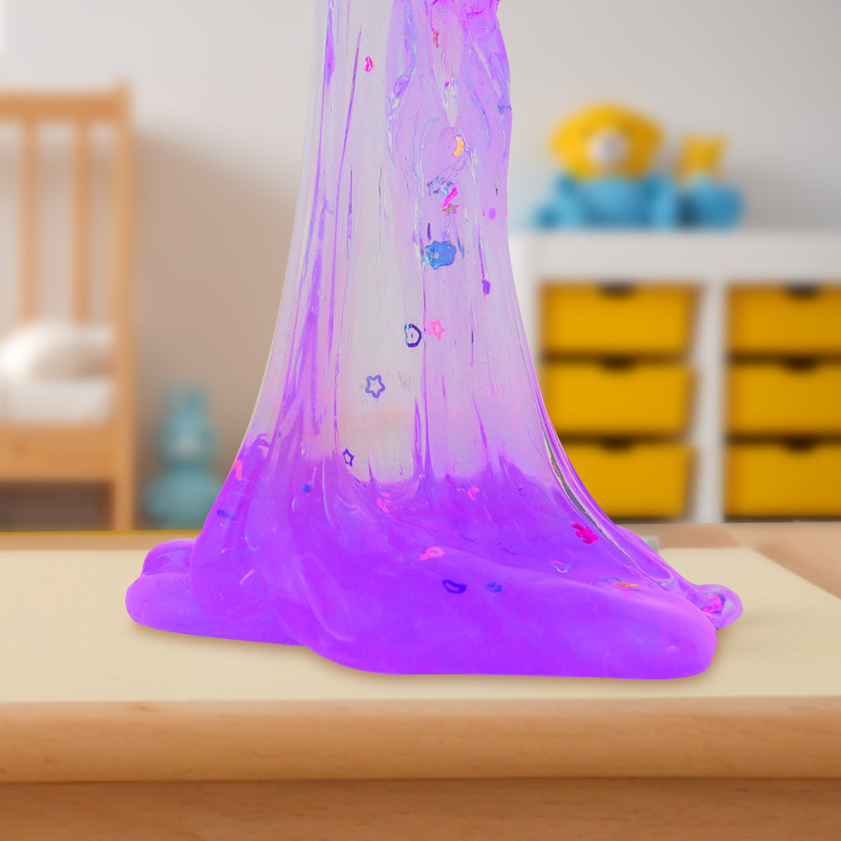 Slime Cristalino, Color Morado