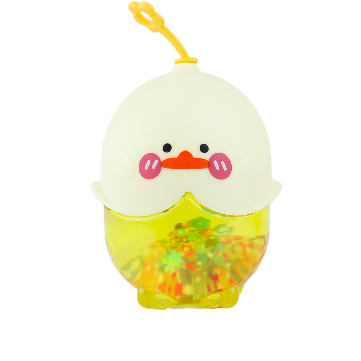 Slime Cristalino, Envase Pato, Color Amarillo