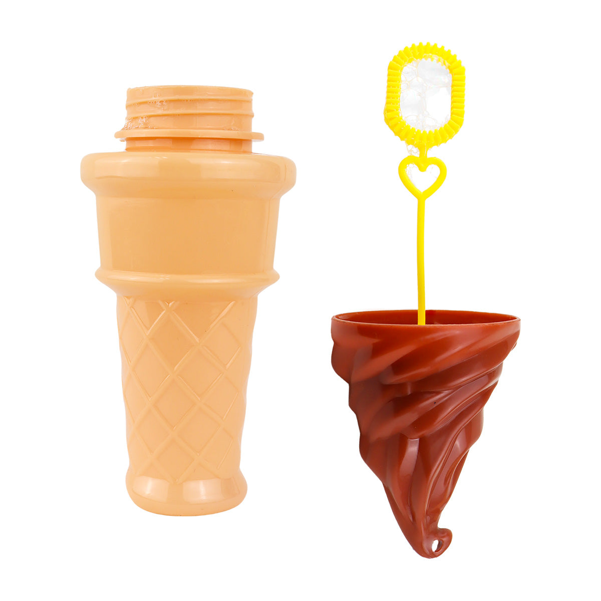 Burbujas en Forma de Cono de Helado, Color Café, 100 ml
