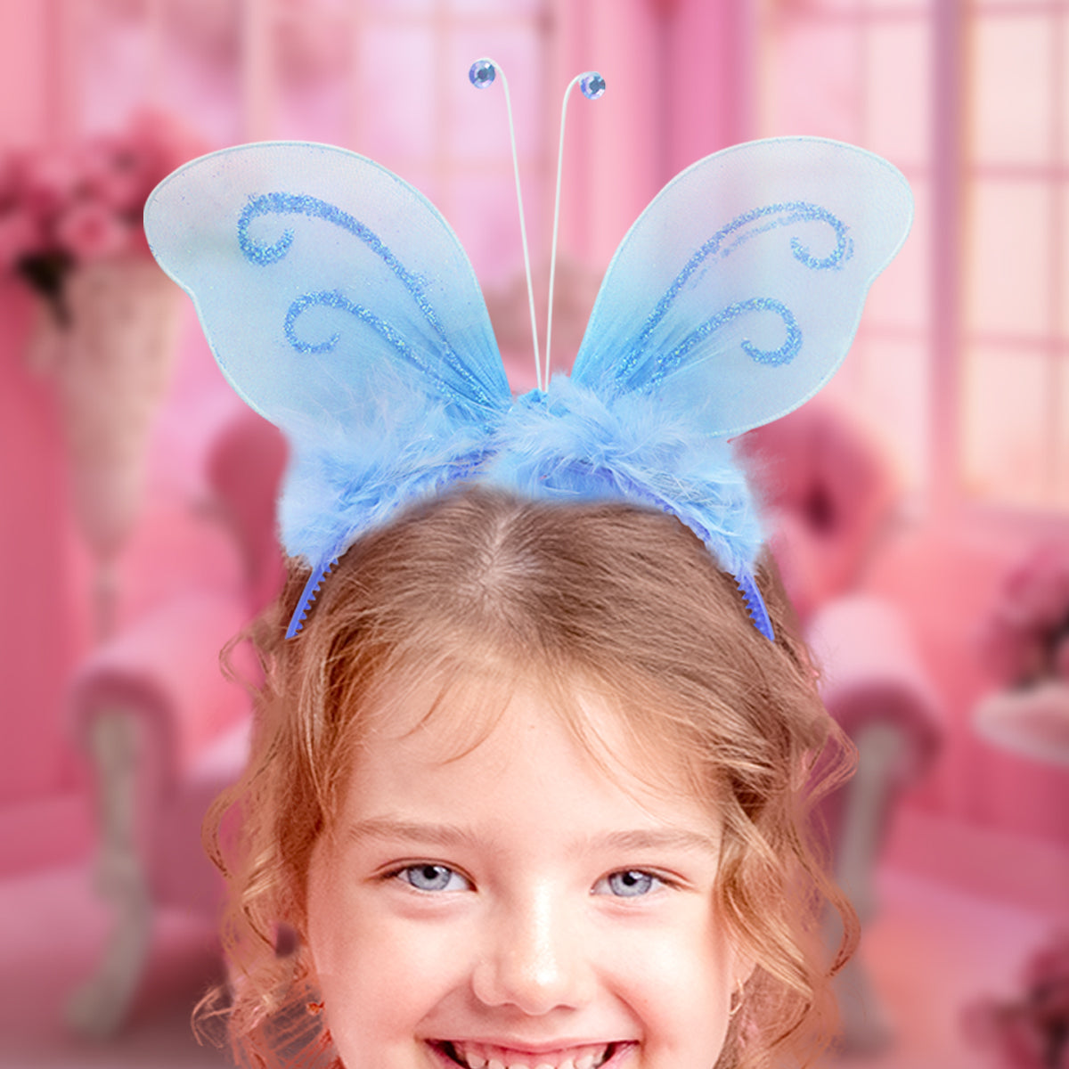 Diadema de Mariposa, Color Azul