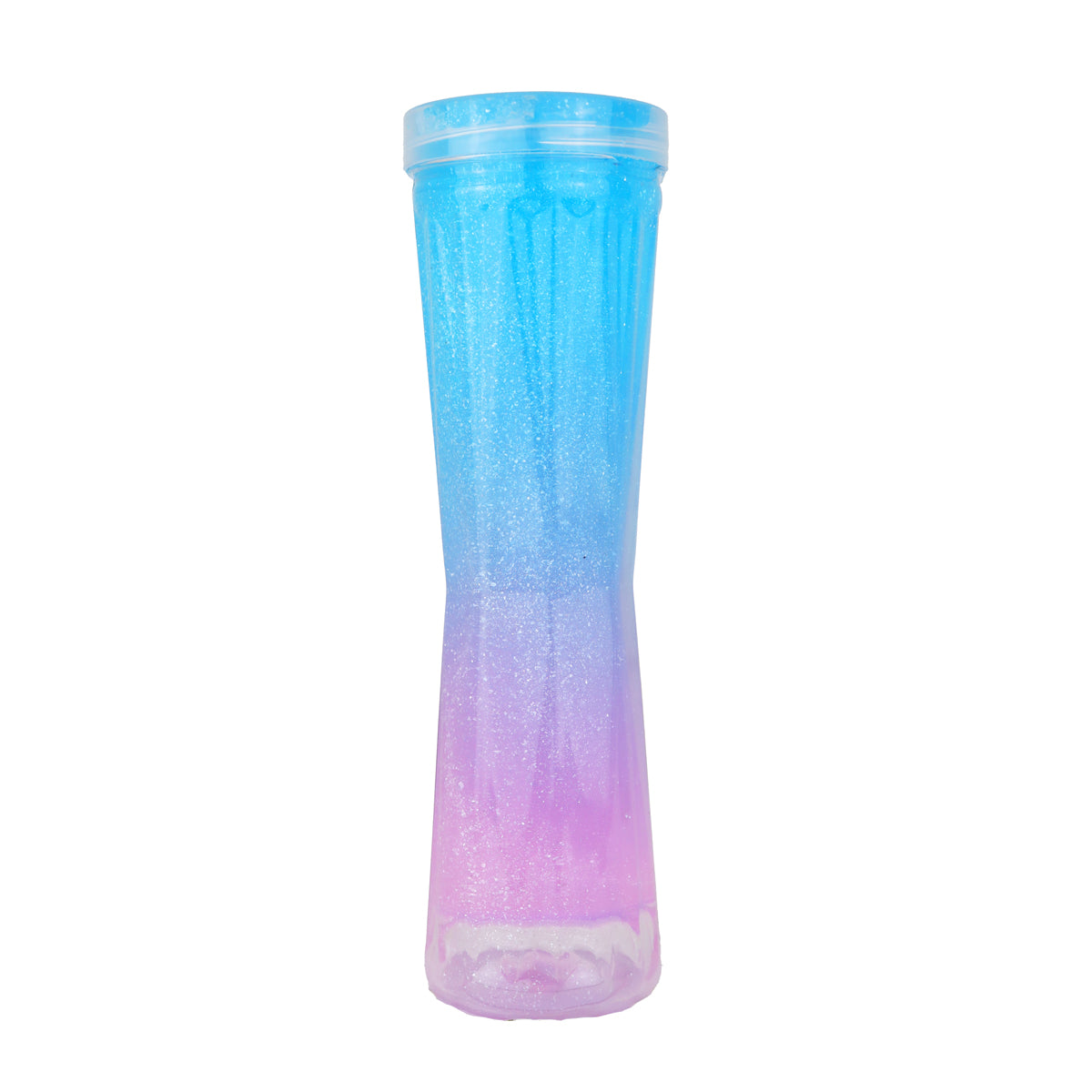 Slime Cristalino con Aroma, Envase Cilindro, Color Azul y Morado