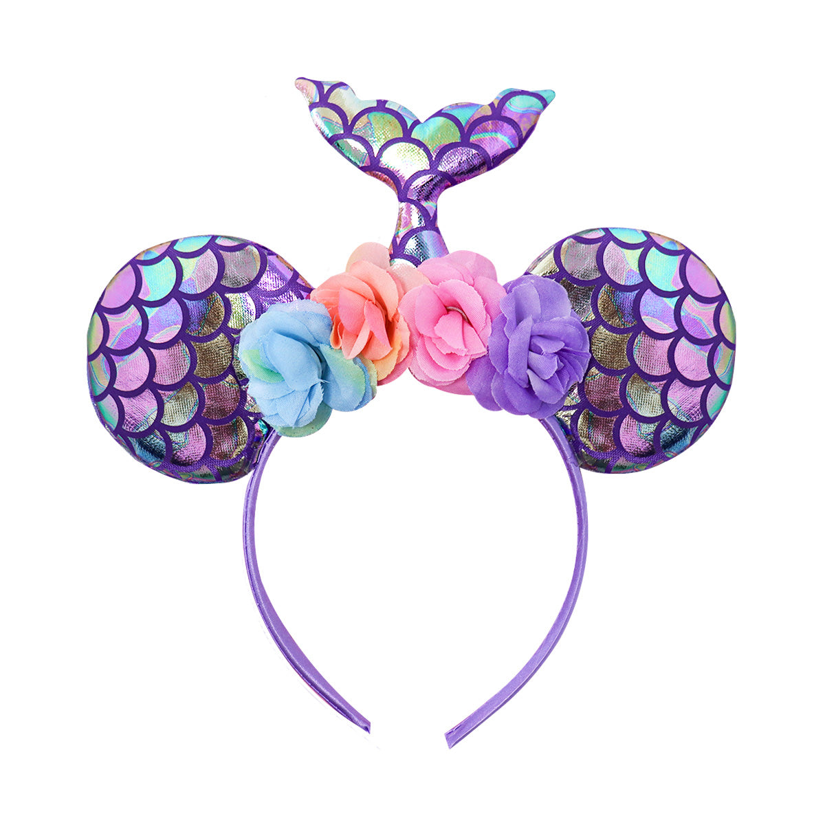 Falda y Diadema de Sirena, Color Morado