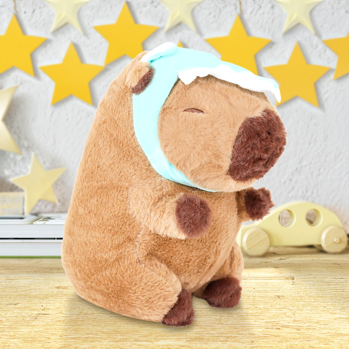 Peluche de Capibara con Sombrero Cocodrilo