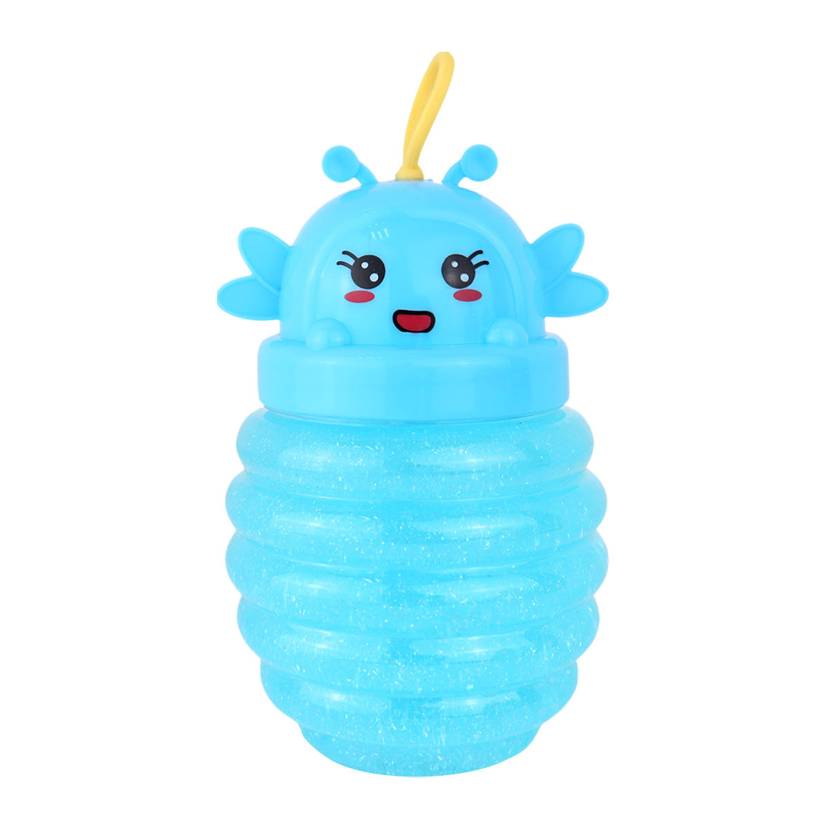 Slime Cristalino, Envase Abeja, Color Azul