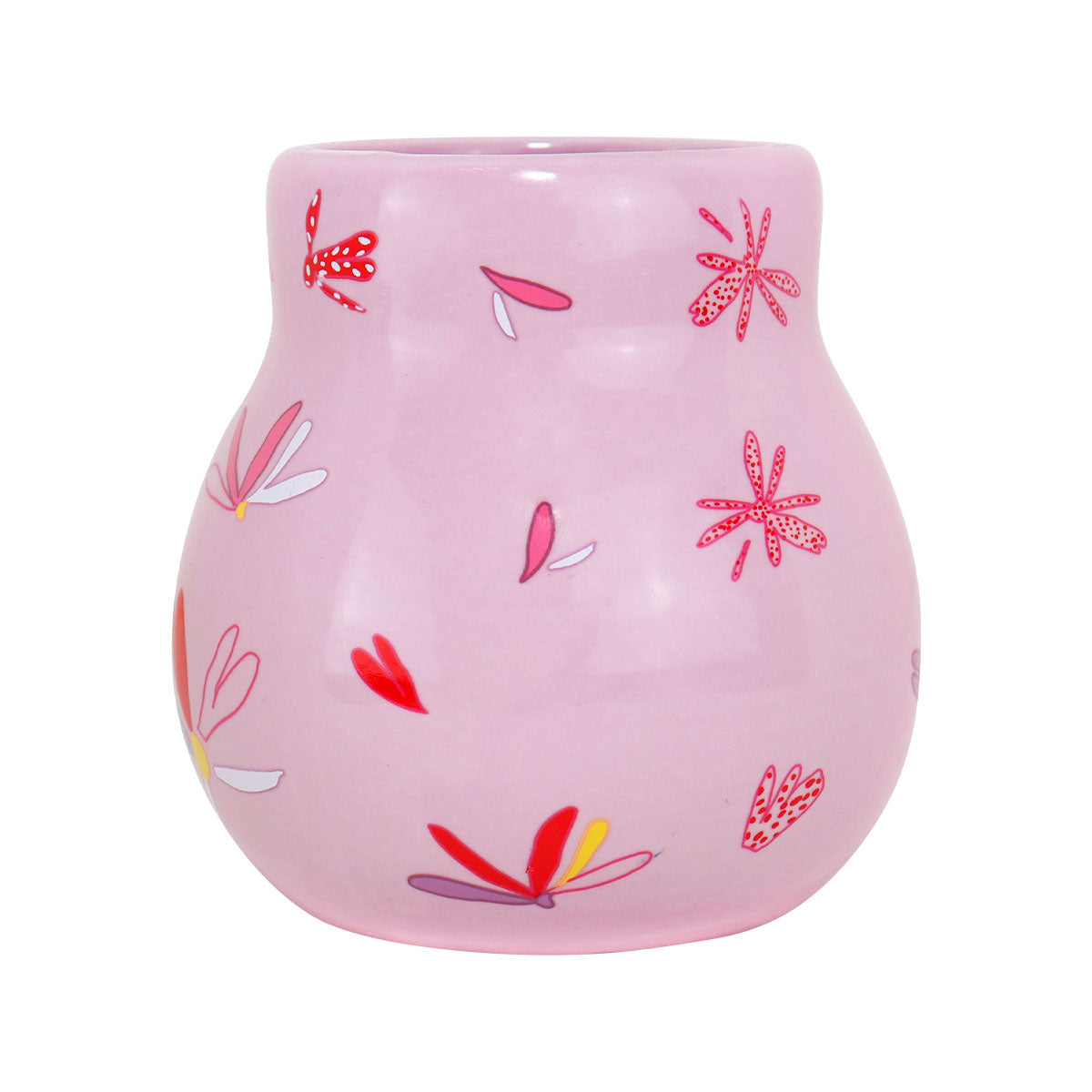 Jarrón de Cerámica, Color Rosa, 10 cm