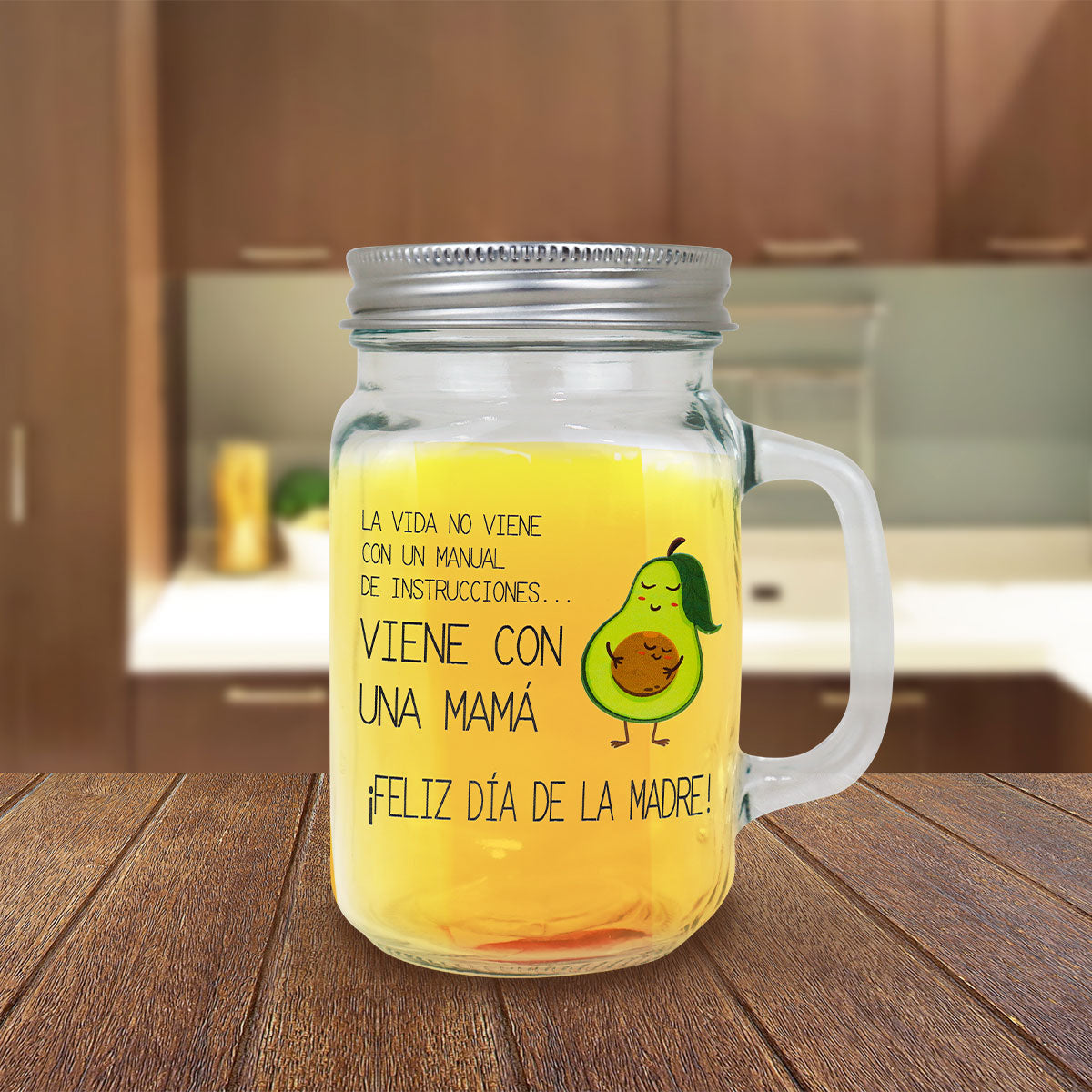 Tarro de Cristal con Tapa, Día de la Madre