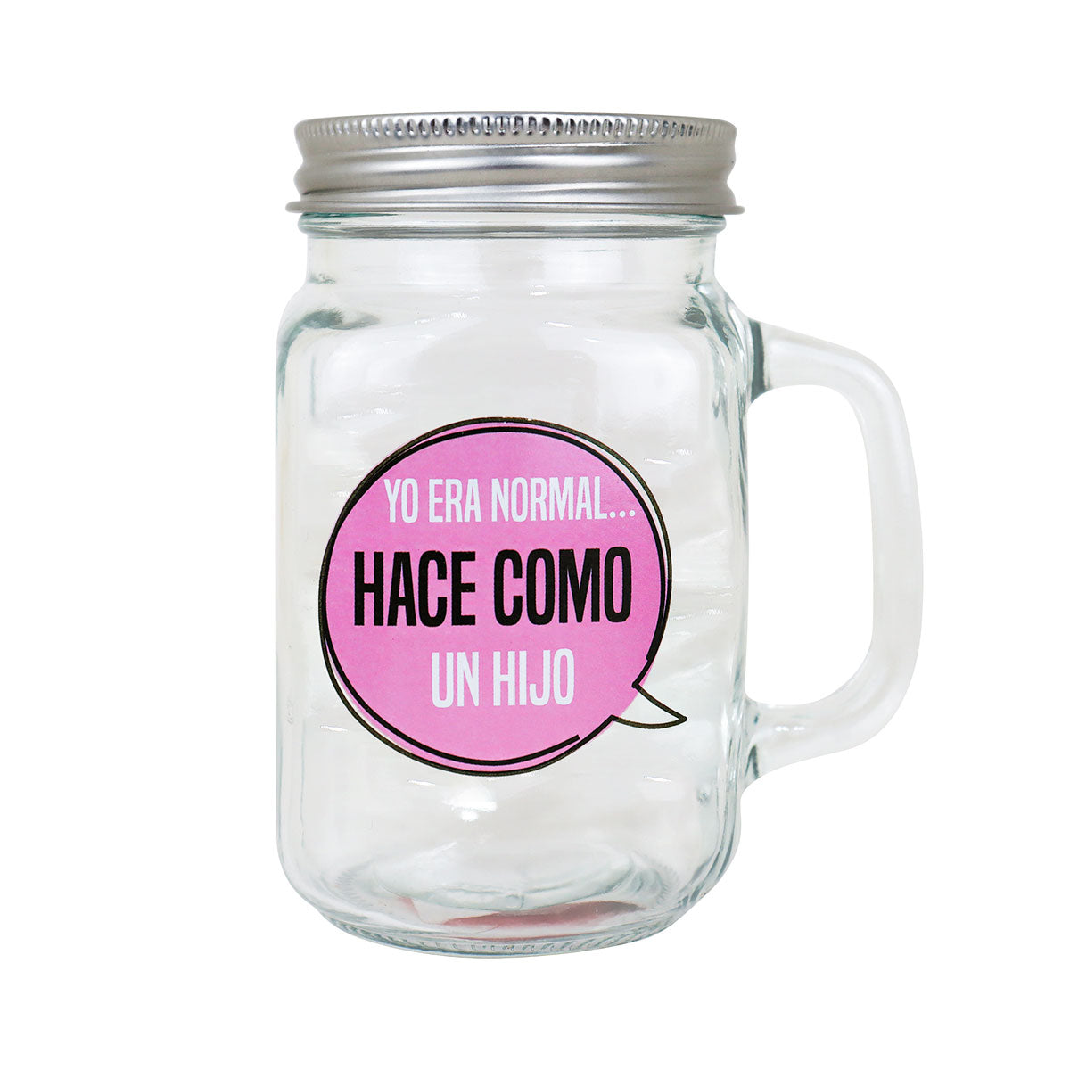 Tarro de Cristal con Tapa, Diseño de Día de la Madre