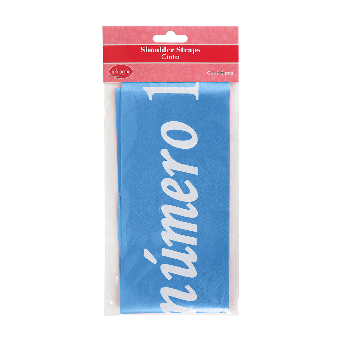 Banda "La número 1 en mi vida" Color Azul