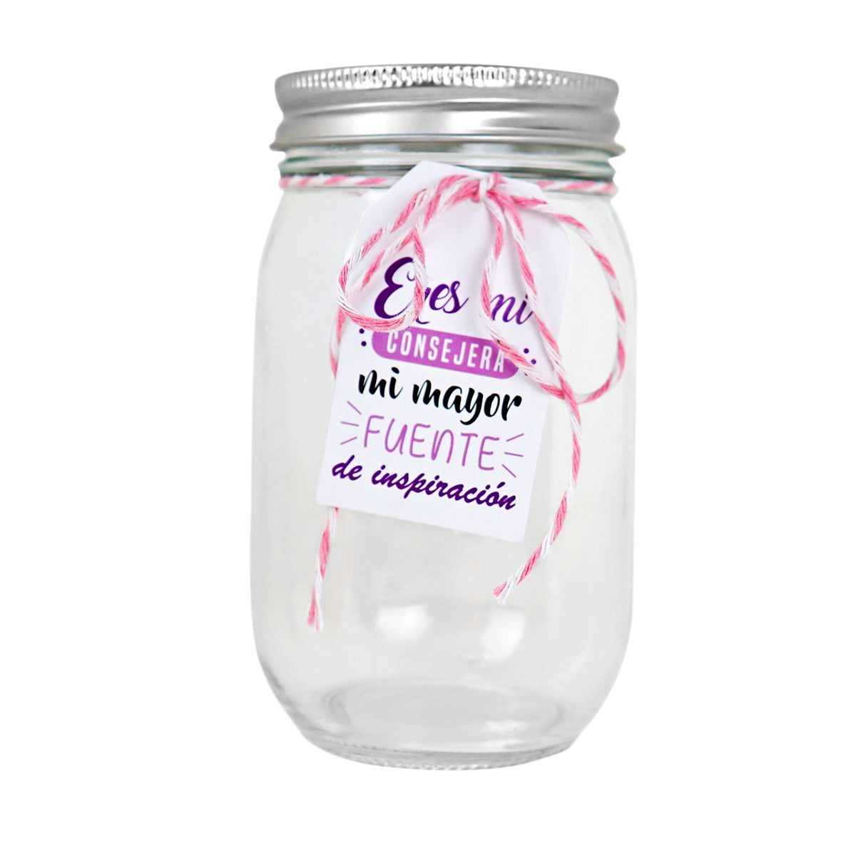 Frasco de Vidrio, Frase Día de la Madre