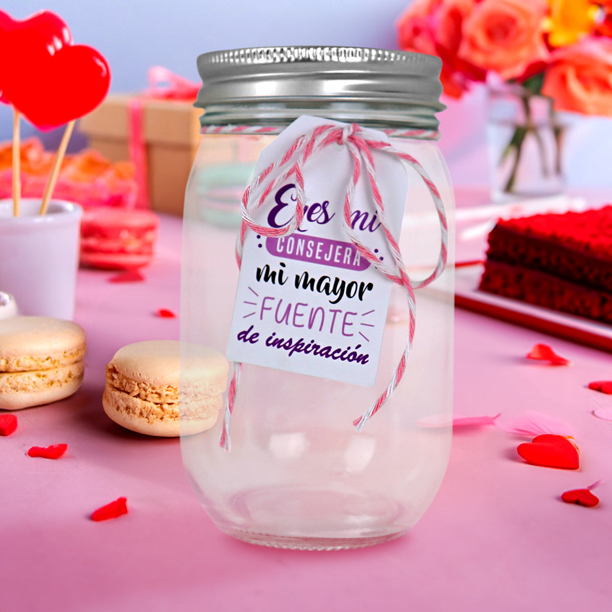 Frasco de Vidrio, Frase Día de la Madre