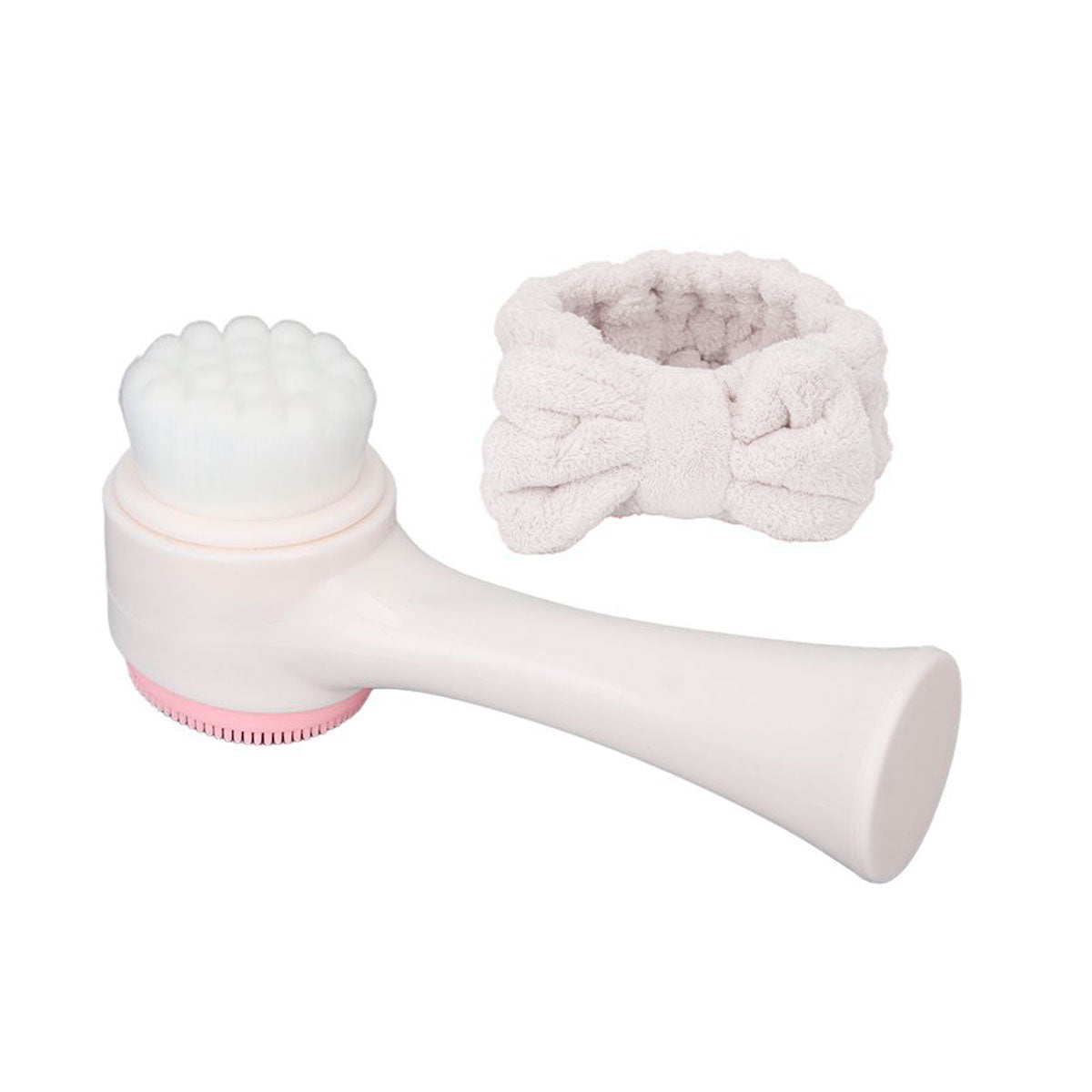 Cepillo Exfoliante Detalle Rosa con Banda para el Cabello