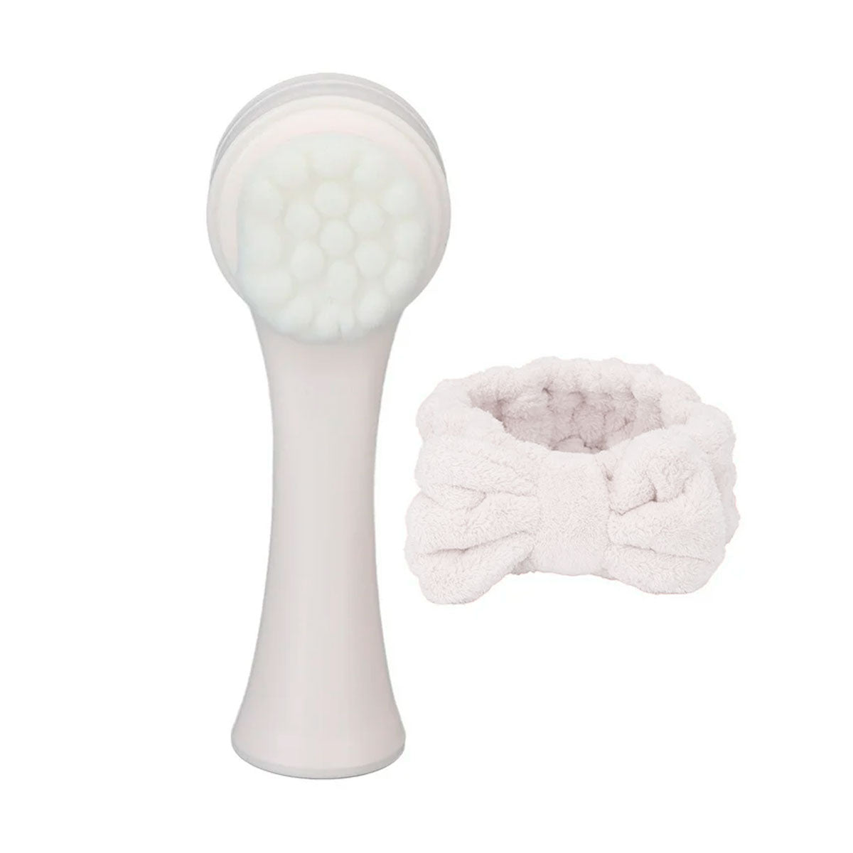 Cepillo Exfoliante Detalle Rosa con Banda para el Cabello