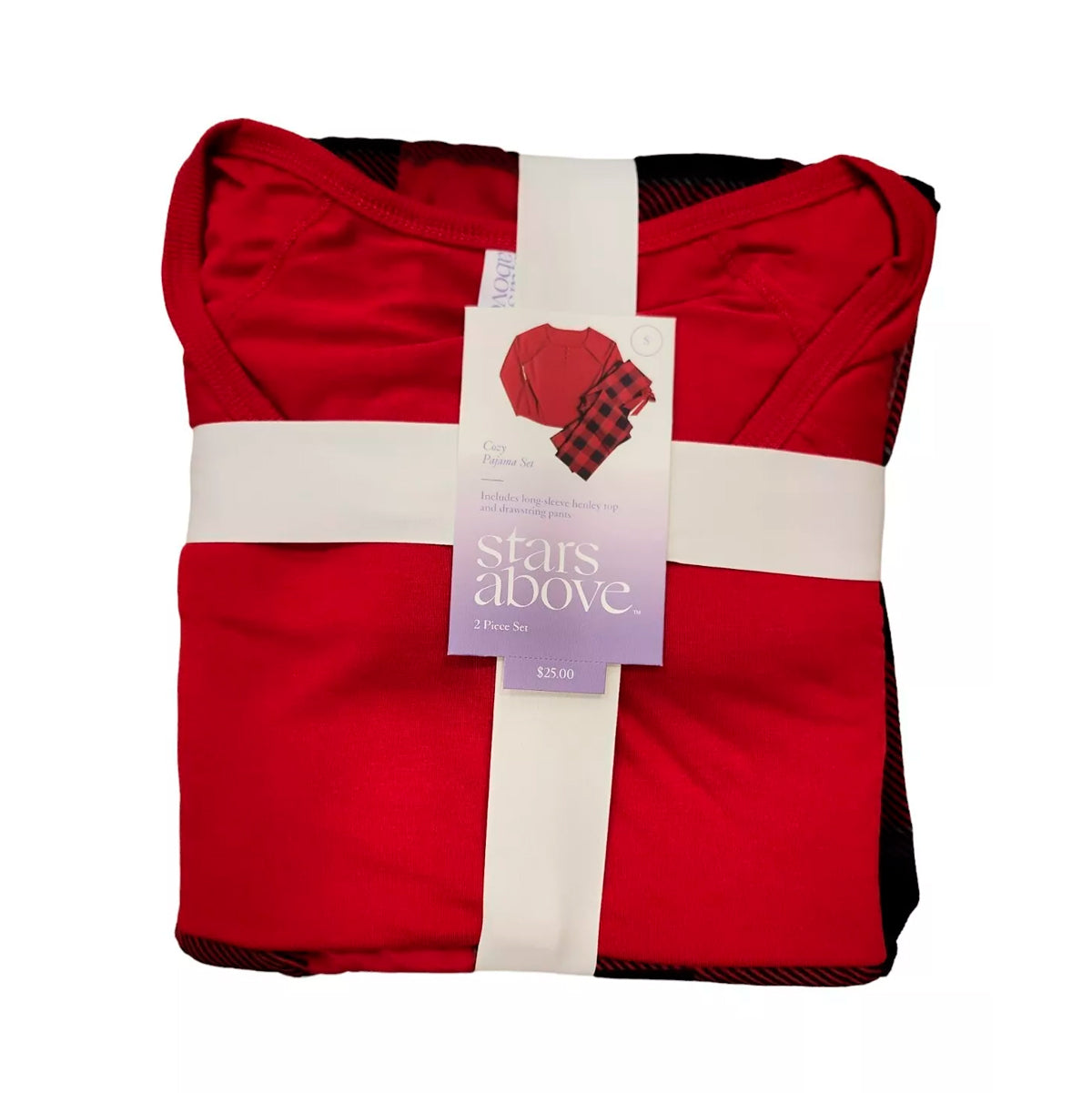 Set de Pijama para Dama, Talla XS, Color Rojo, 2 pzas, Stars Above