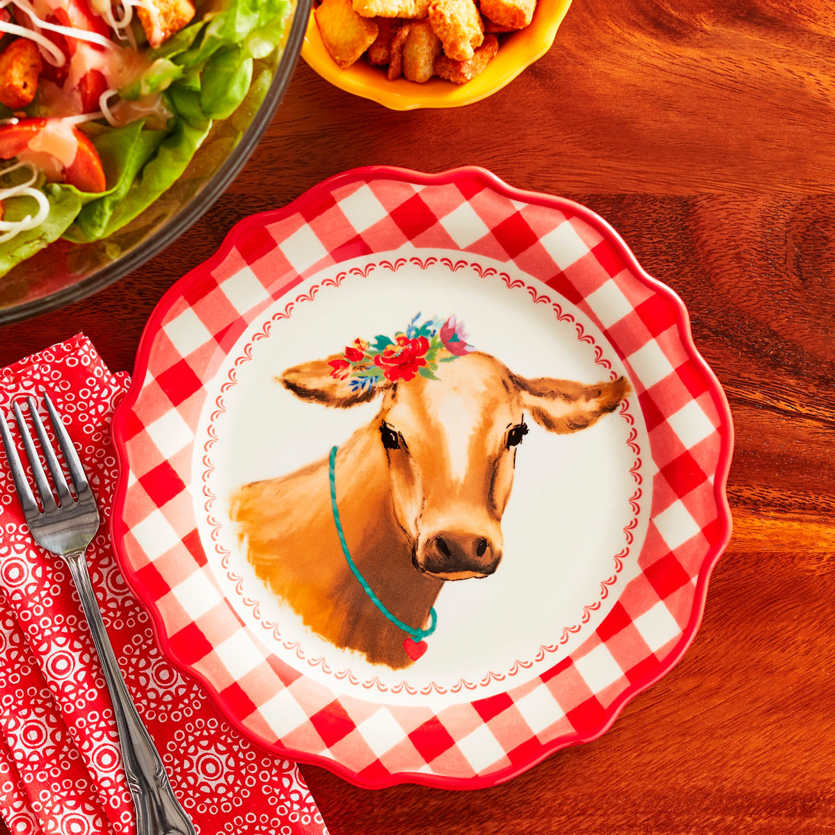 Plato de Ensalada Redondo, The Pioneer Woman