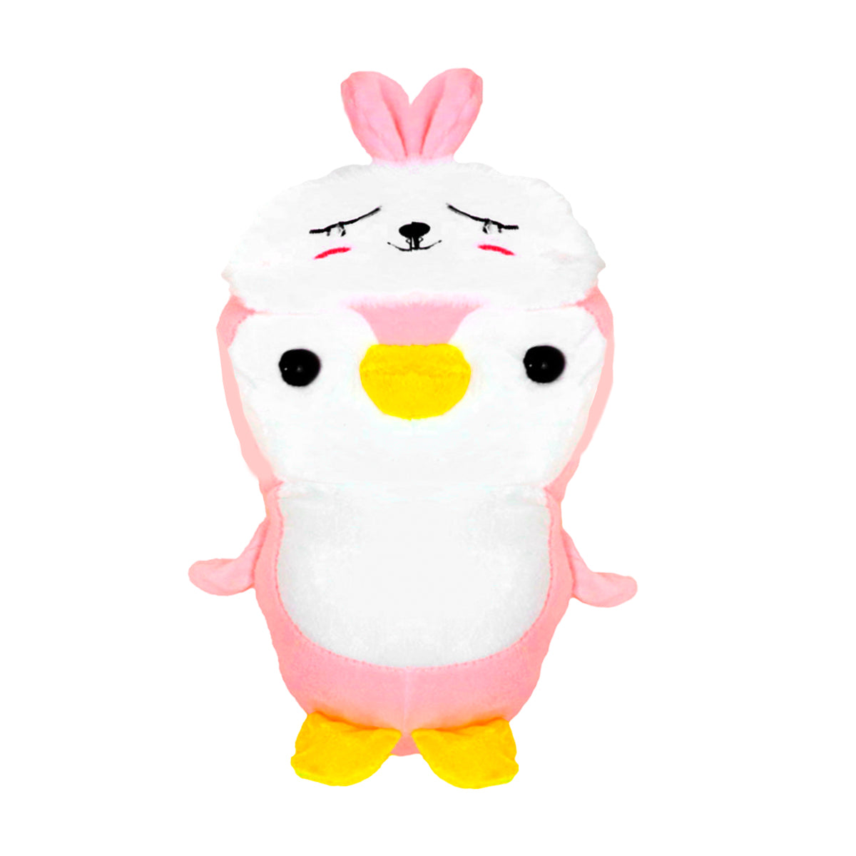 Peluche Pingüino Rosa con Antifaz