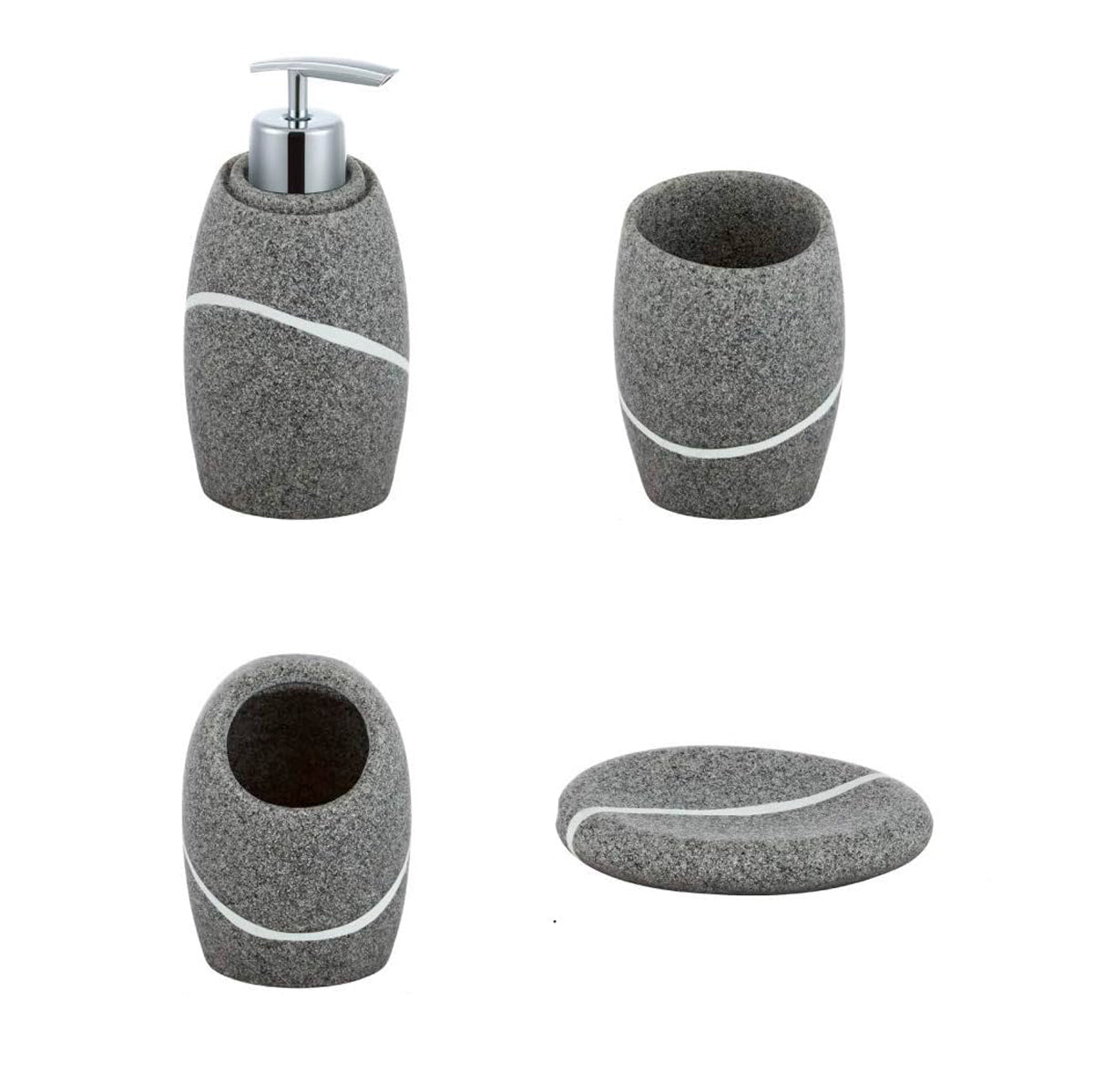 Juego de Accesorios de Baño, 4 pzas