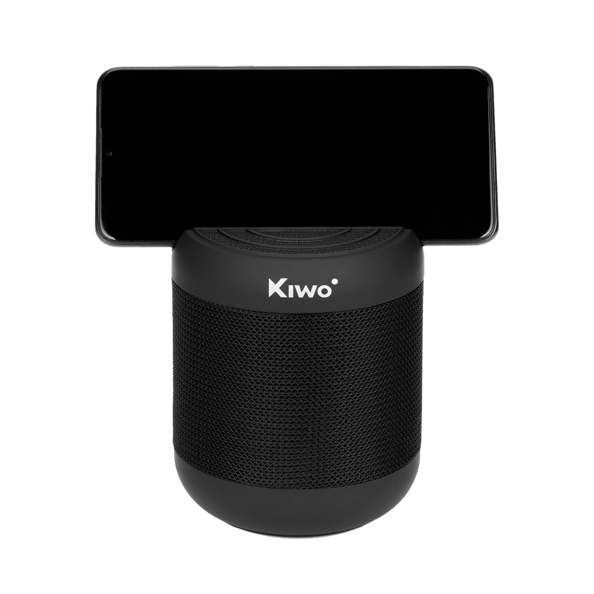 Bocina Portátil Street Music con Soporte para Celular, Kiwo, Color Negro