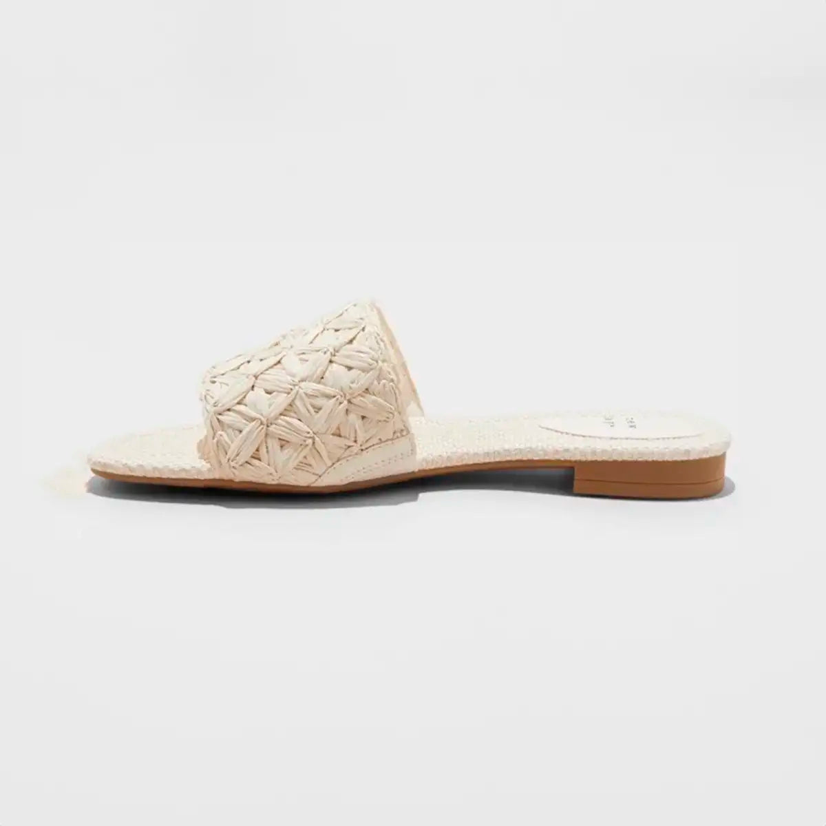 Sandalias Deslizantes de Rafia Tejida, Talla 9.5, A New Day