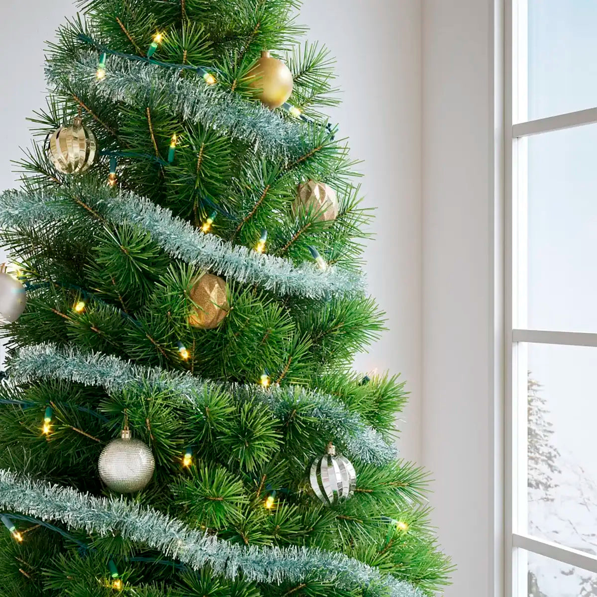 Luces de Navidad Incandescentes, Cable Verde, Wondershop