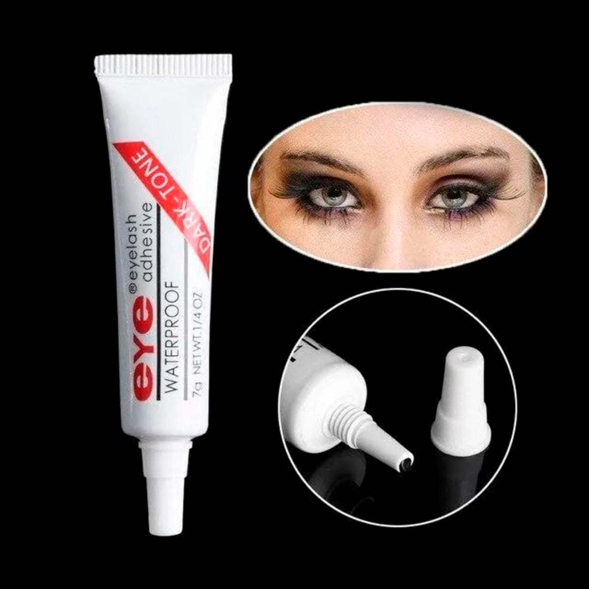 Pegamento para Pestañas Negro con Aplicador, 7 g