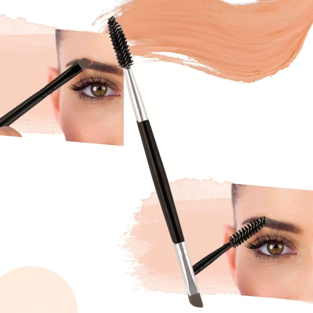 Brocha Doble para Cejas