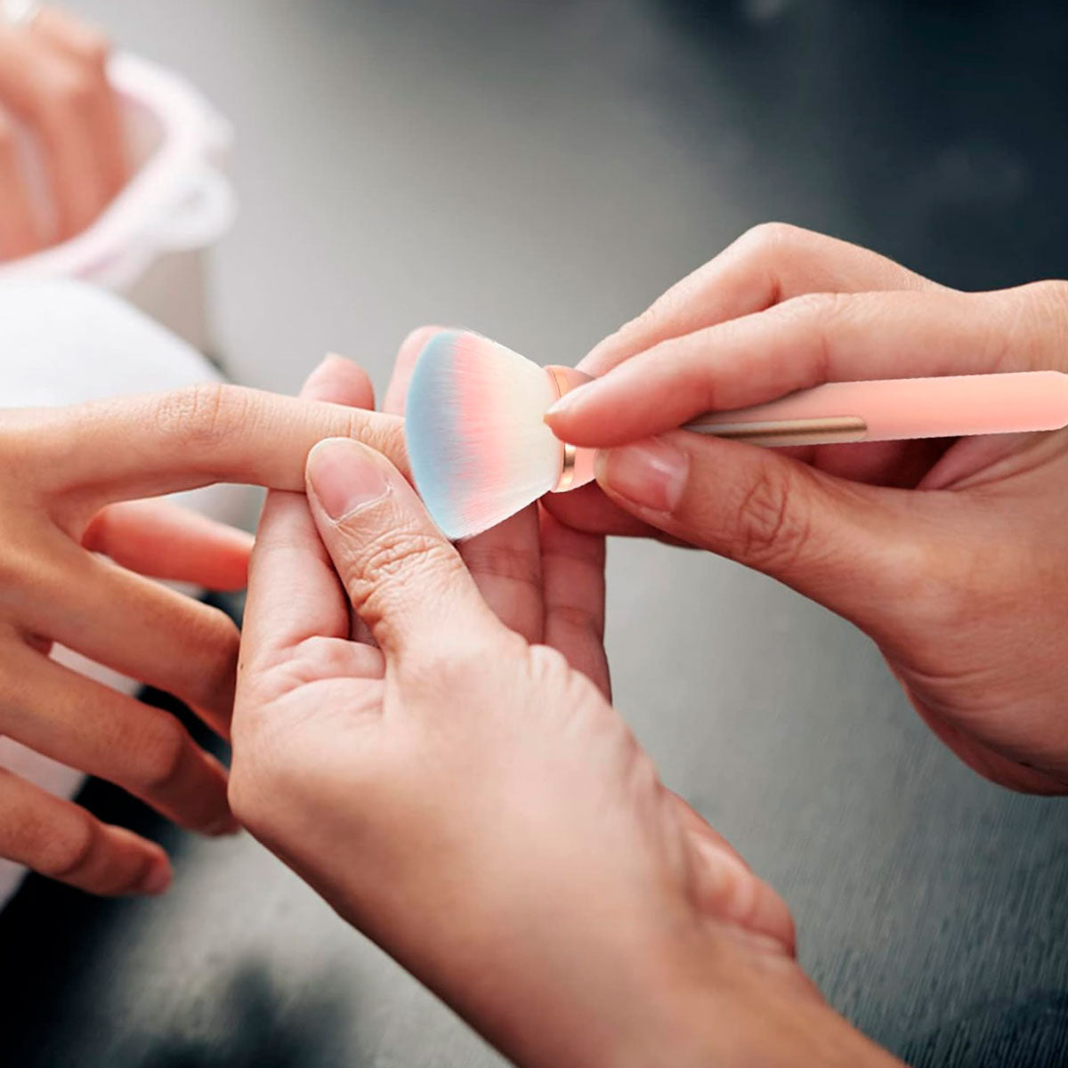 Brocha de Maquillaje para Rubor y Polvos Sueltos, Color Rosa