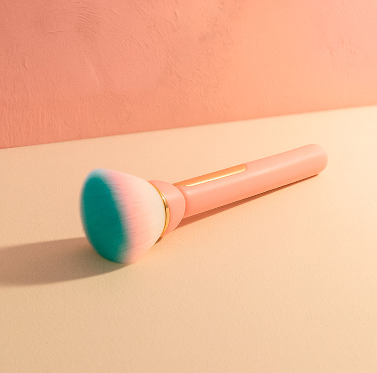 Brocha de Maquillaje para Rubor y Polvos Sueltos, Color Rosa