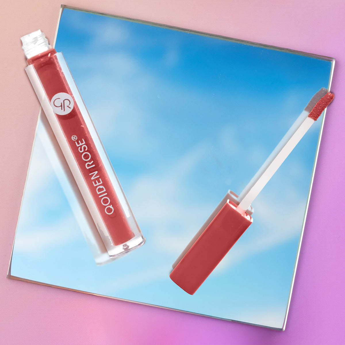 Labial Líquido Mate, Qoiden Rose, Nude Rojo