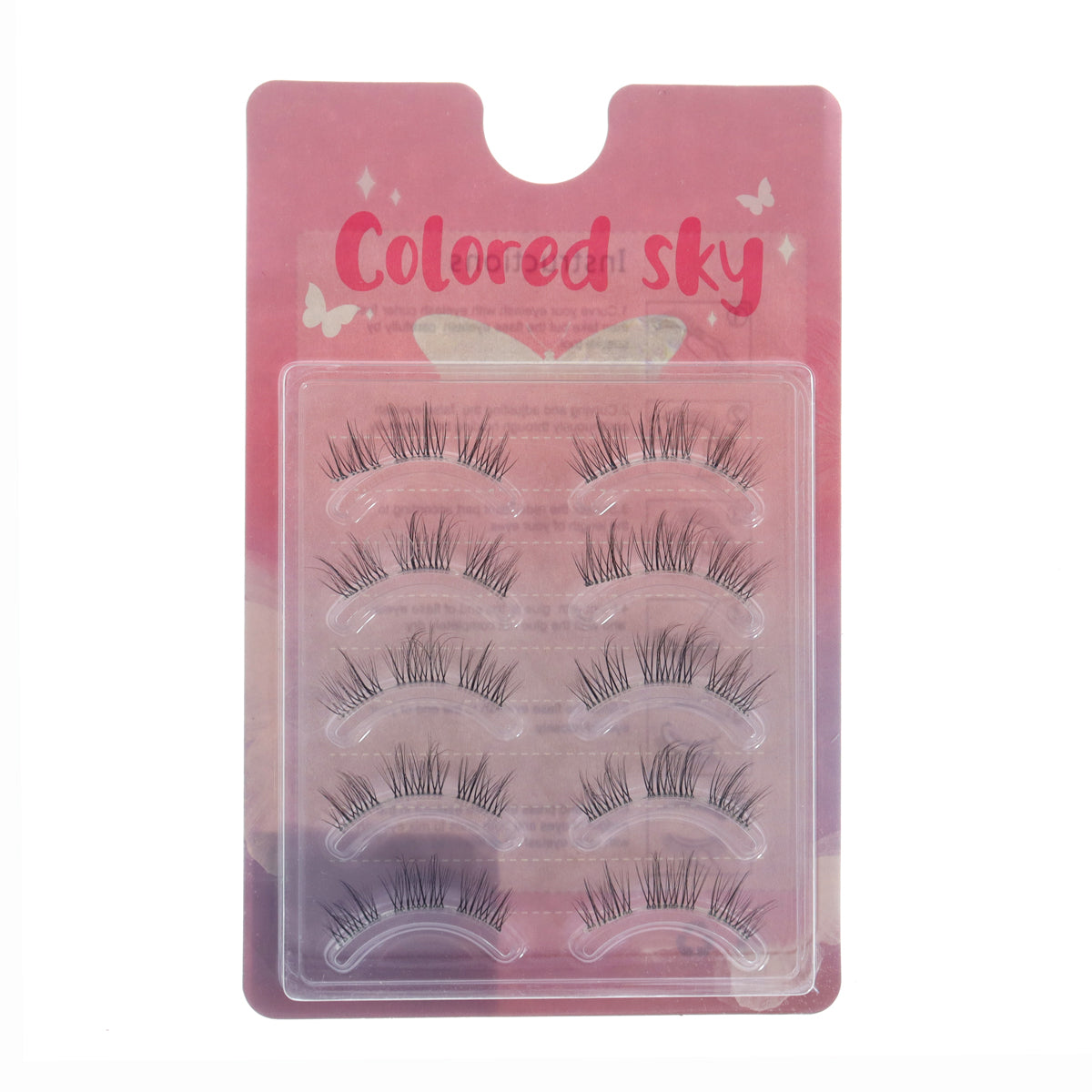 Pestañas Postizas, Paquete con 5 Pares