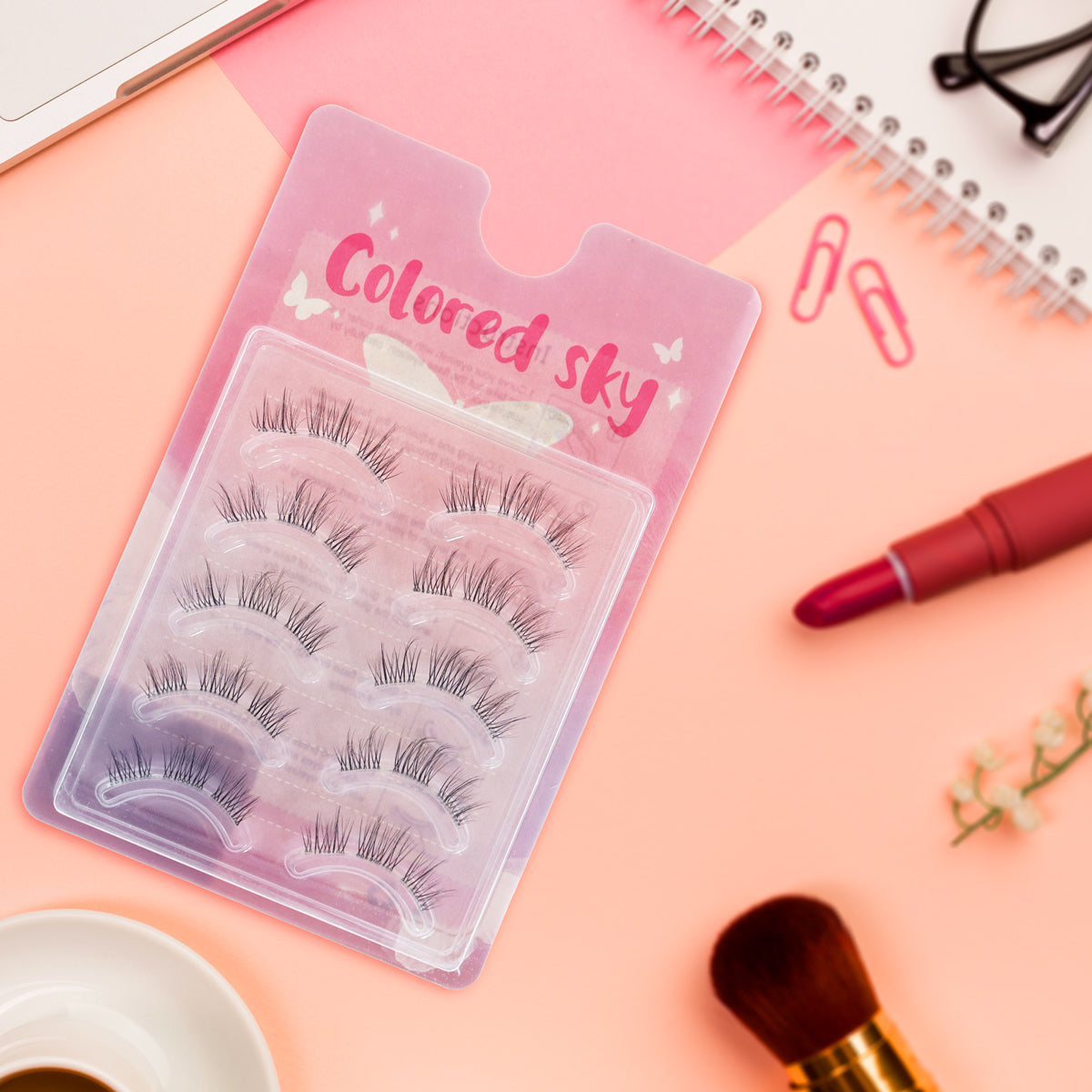 Pestañas Postizas, Paquete con 5 Pares